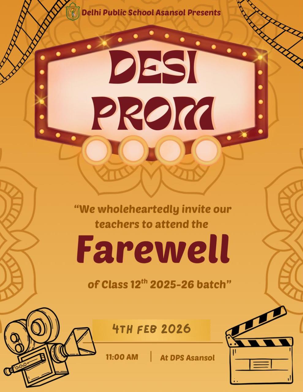 The Farewell Ceremony for the Class XII students